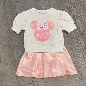 2 shirts and matching skirt outfit